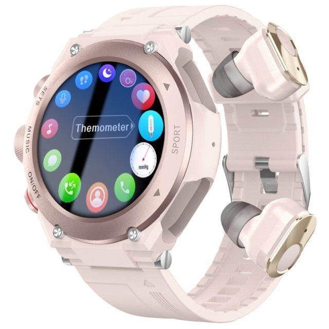 Smarttech - Smartwatch met draadloze oordopjes