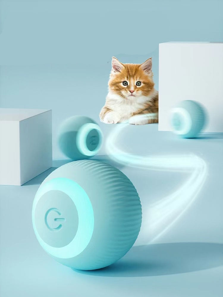 Automatisch rollende bal voor katten