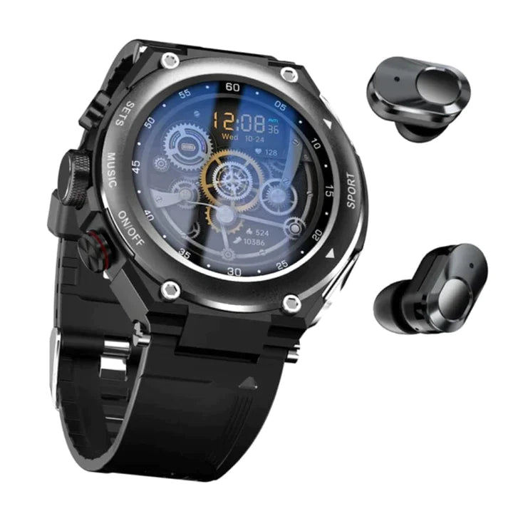 Smarttech - Smartwatch met draadloze oordopjes