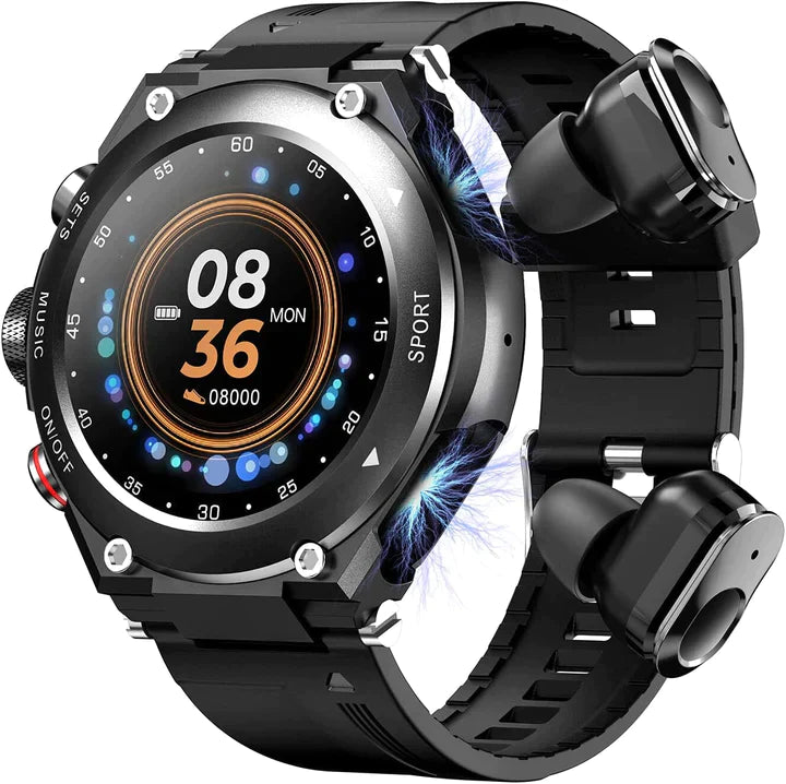 Smarttech - Smartwatch met draadloze oordopjes